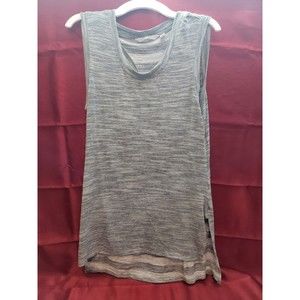 Athleta Women's XS Coronado Double Tank Top Shirt Racerback Loose Gray Small
